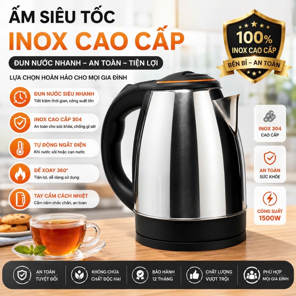 Ấm siêu tốc PTLUXURY