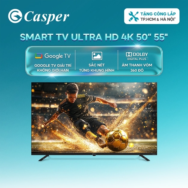 Smart Tivi Casper 4K 50 inch D50UGC620