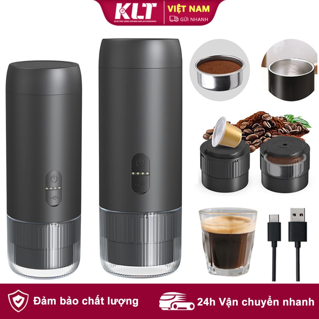 Máy pha cà phê Espresso cầm tay CLITON 2-in-1 nóng lạnh 20 Bar