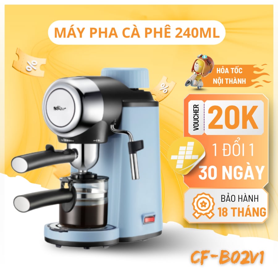 Máy pha cà phê tự động Bear pha Espresso & Cappuccino