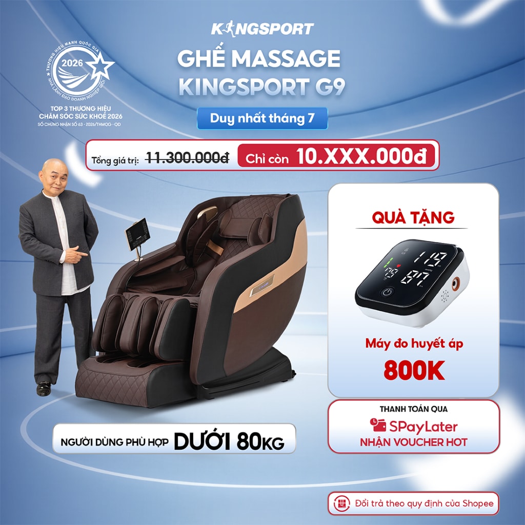 Ghế Massage Toàn Thân Kingsport G9 Công Nghệ Sưởi Ấm Warmtech