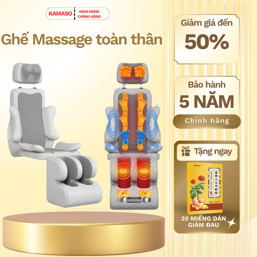 Ghế Massage Toàn Thân Kamaso 2026 Nâng Cấp 12 Con Lăn