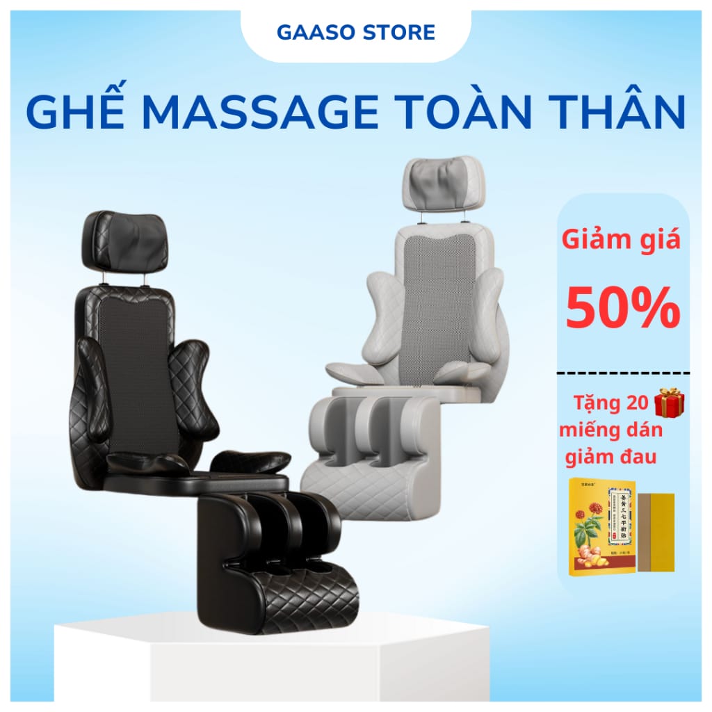 Ghế Massage Toàn Thân Gaso 2026 Nâng Cấp 12 Con Lăn