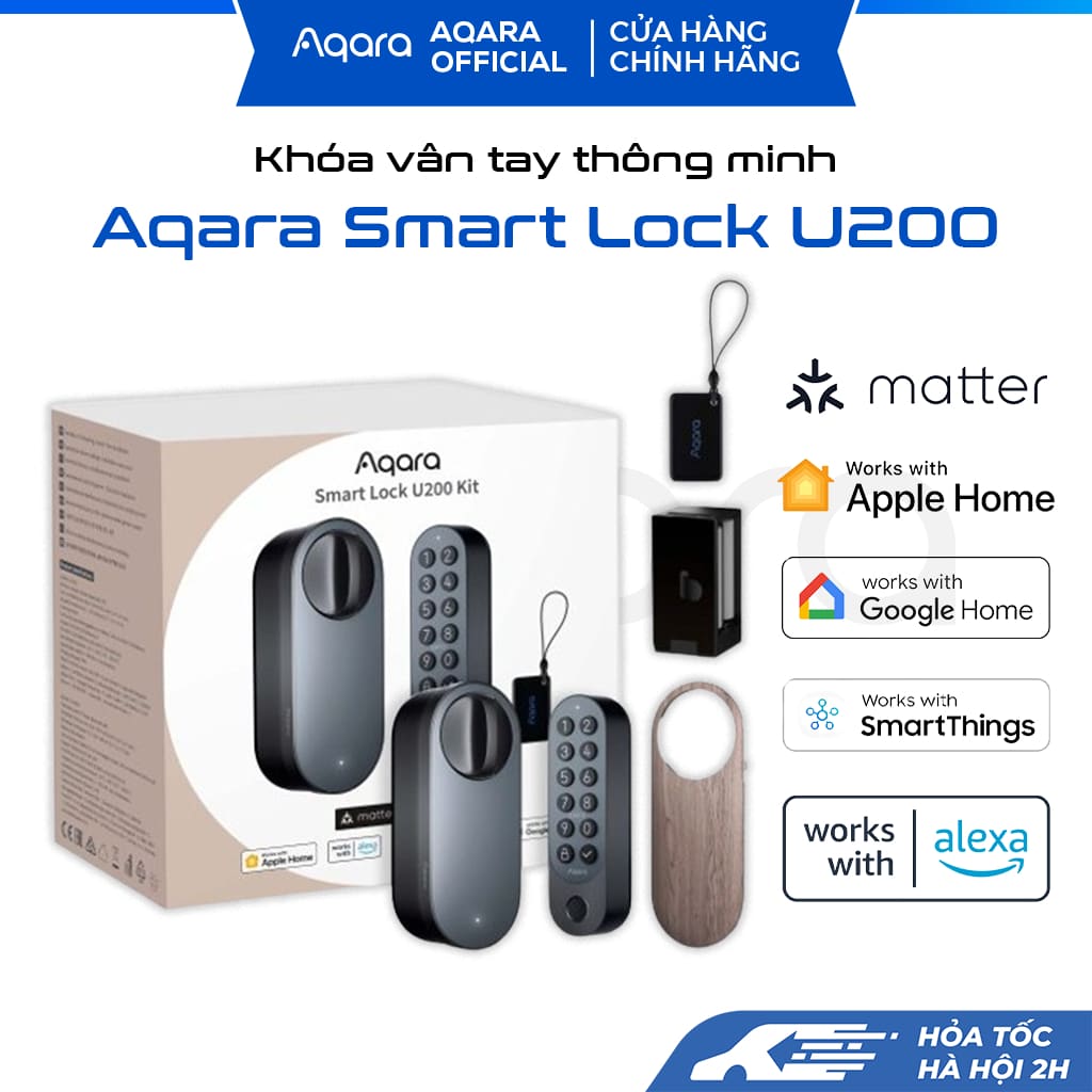 Khóa Cửa Thông Minh Aqara U200 Chuẩn Matter