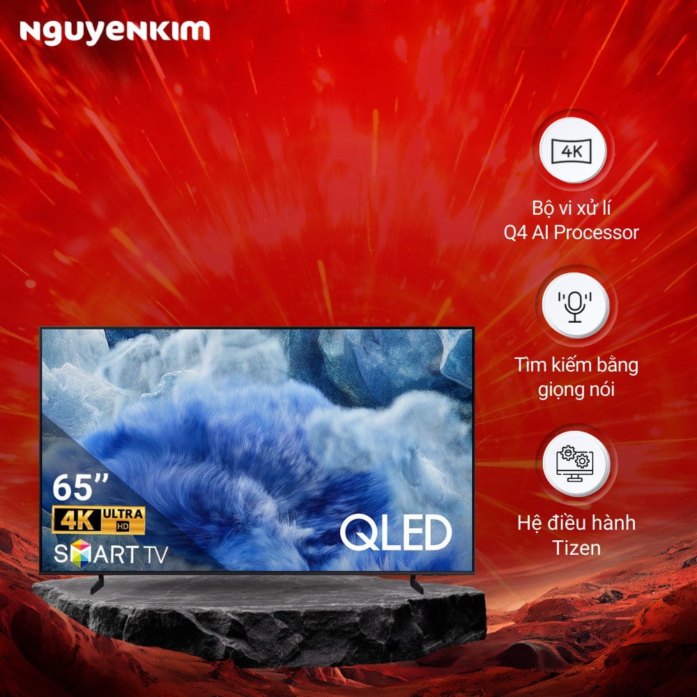 Smart Tivi QLED Samsung 4K 65 inch QA65Q8