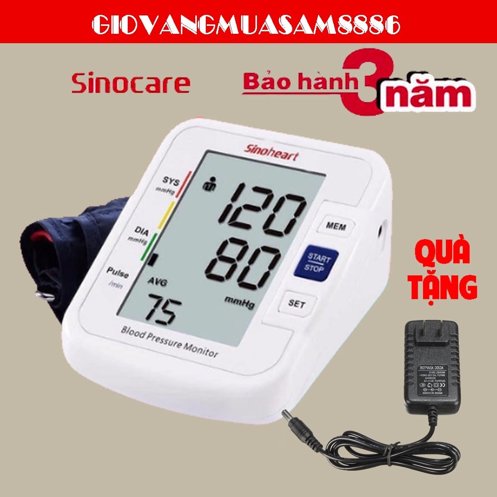 Máy đo huyết áp bắp tay Sinoheart BA-801 giọng nói tiếng Việt