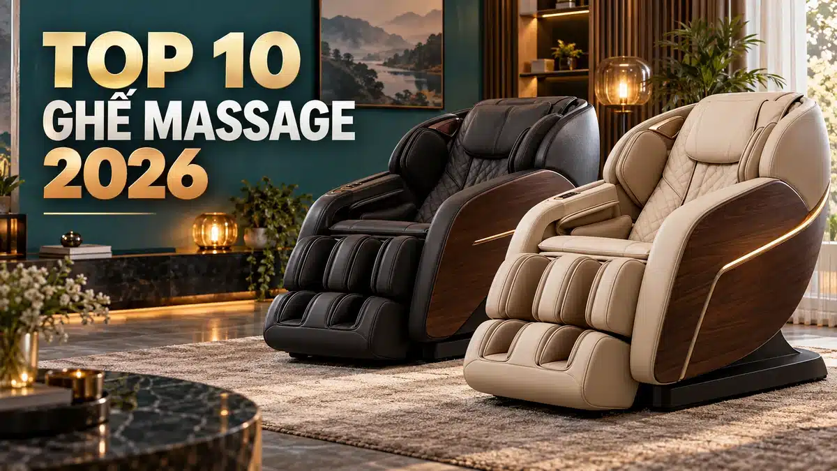Top 10 Ghế Massage Toàn Thân Cao Cấp Bán Chạy Nhất Trên Shopee 2026 (Review & So Sánh Chi Tiết)