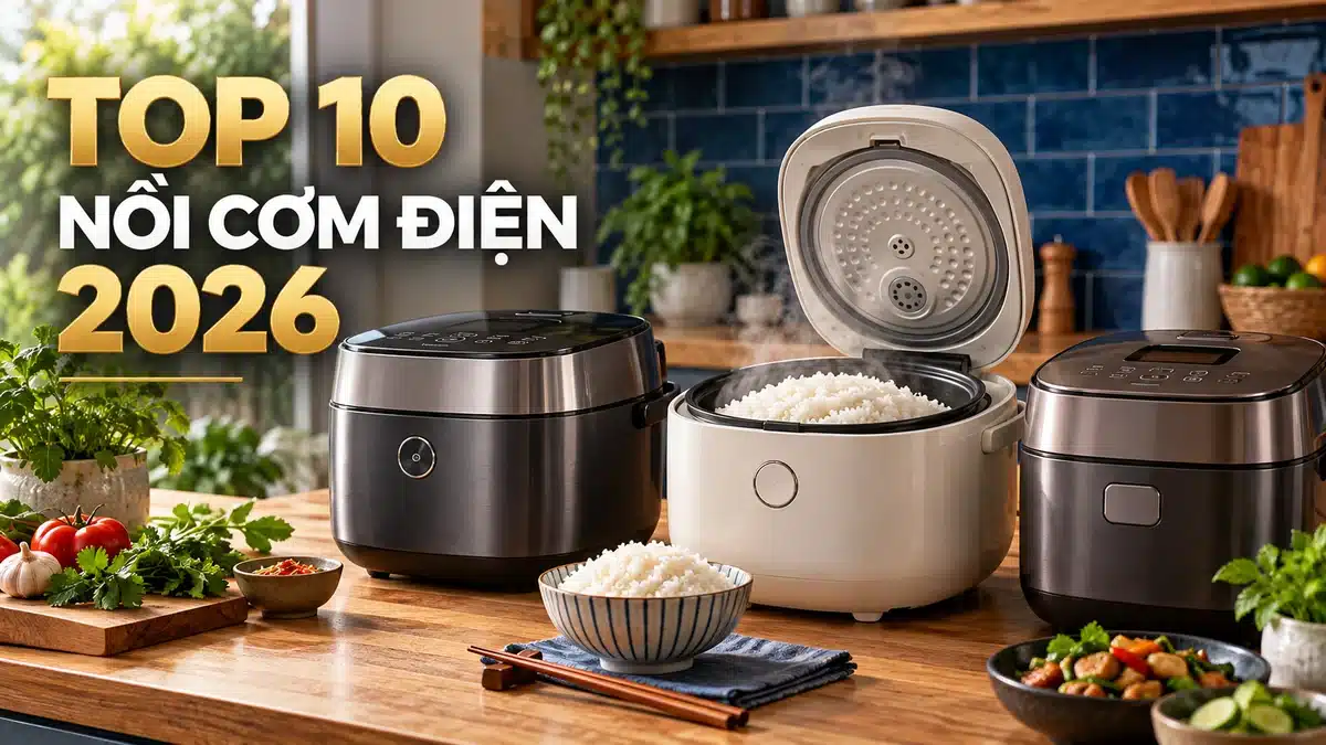 Top 10 Nồi Cơm Điện Bán Chạy Nhất Trên Shopee 2026 (Review & So Sánh Chi Tiết)