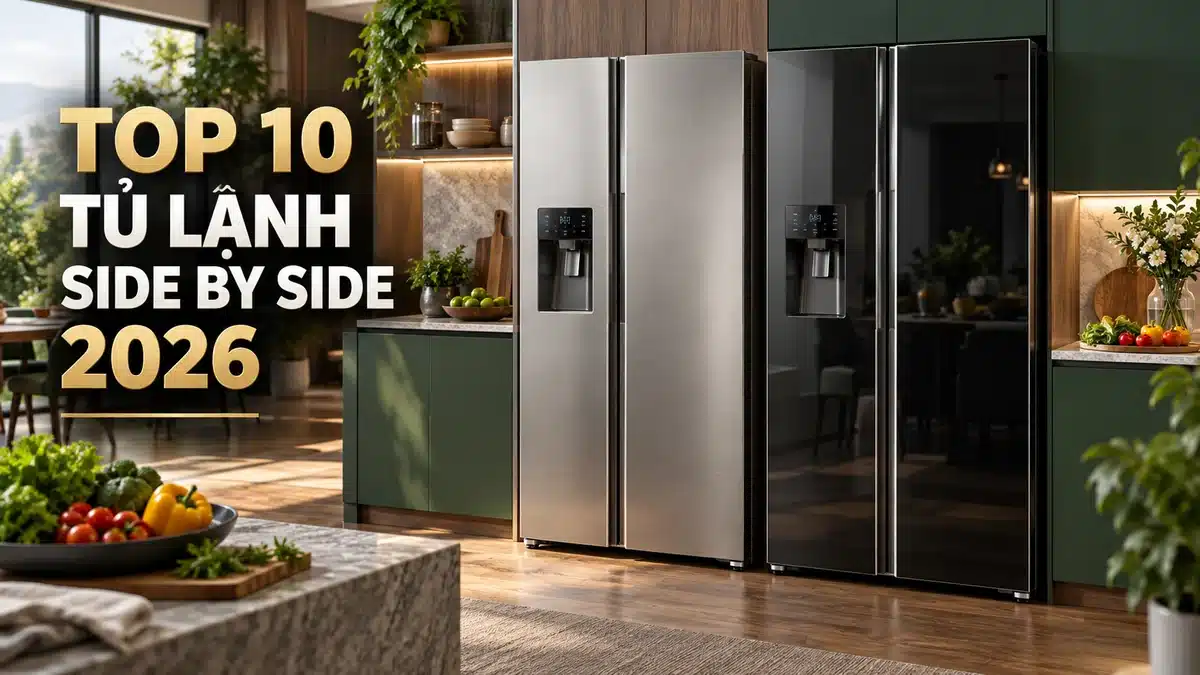 Top 10 Tủ Lạnh Side by Side Cao Cấp Bán Chạy Nhất Trên Shopee 2026 (Review & So Sánh Chi Tiết)