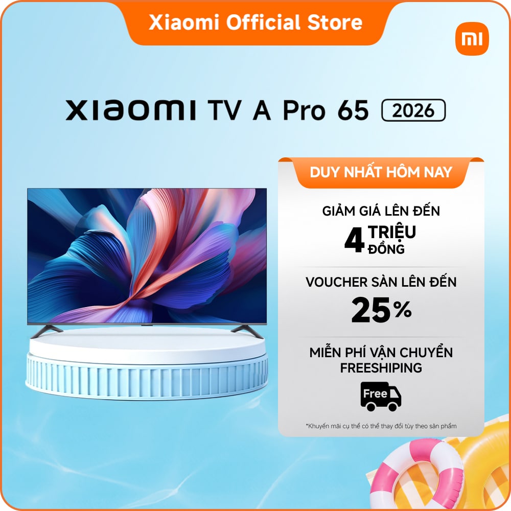 Google Tivi Xiaomi TV A Pro QLED 4K 65 inch 2026