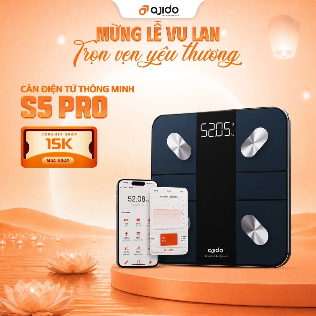 AjiDO S5 PRO - cân sức khỏe điện tử