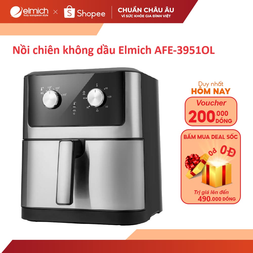 Nồi chiên không dầu Elmich AFE-4023951 8.3L