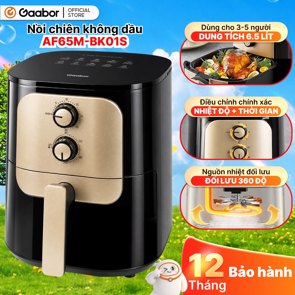 Nồi chiên không dầu Gaabor AF65M 6.5L