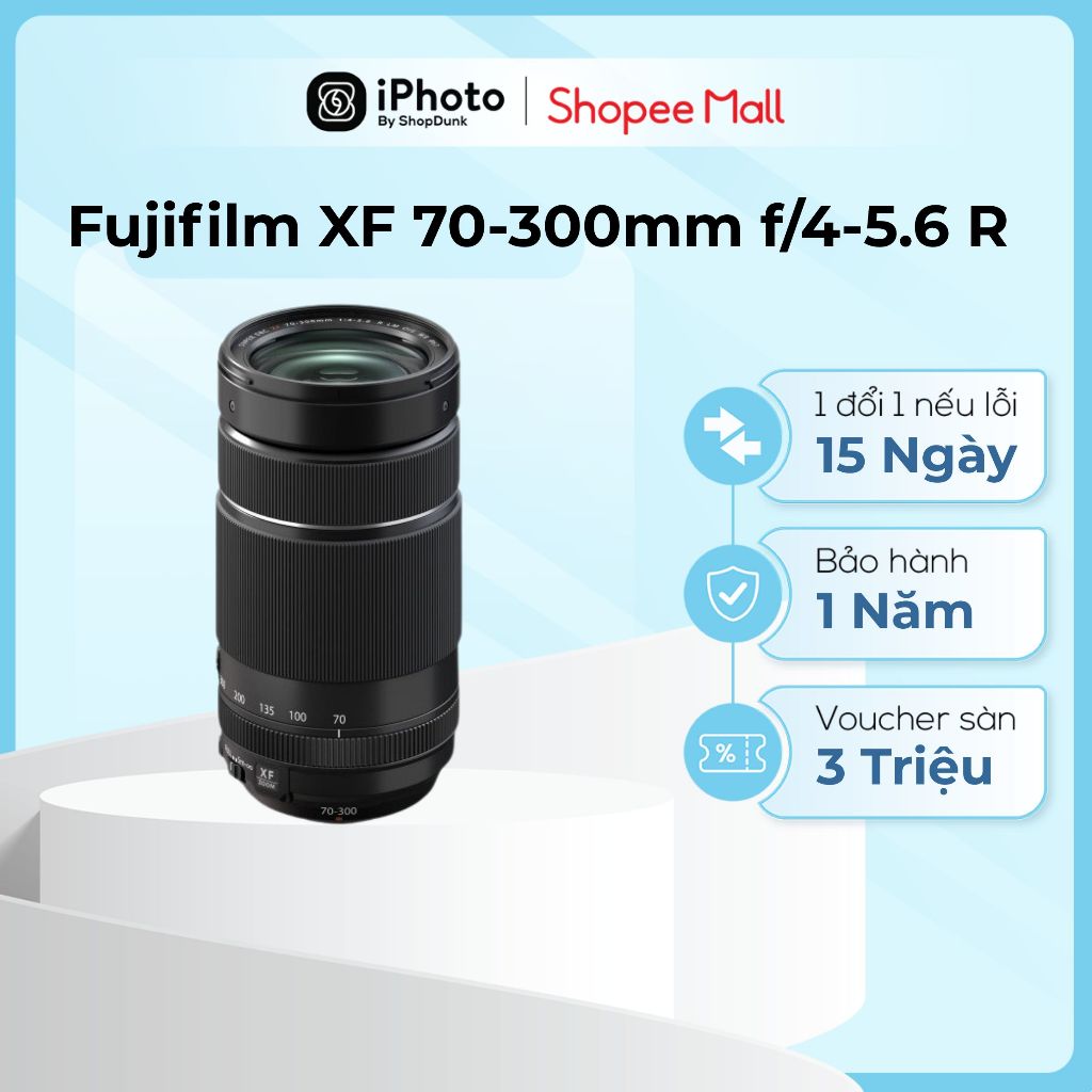 Ống kính Fujifilm XF 70-300mm f/4-5.6 R LM OIS WR Chính Hãng