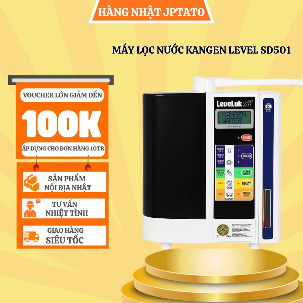 Máy lọc nước ion kiềm Kangen Leveluk SD501 7 tấm điện cực Nhật Bản - giá 31.400.000₫ trên Shopee