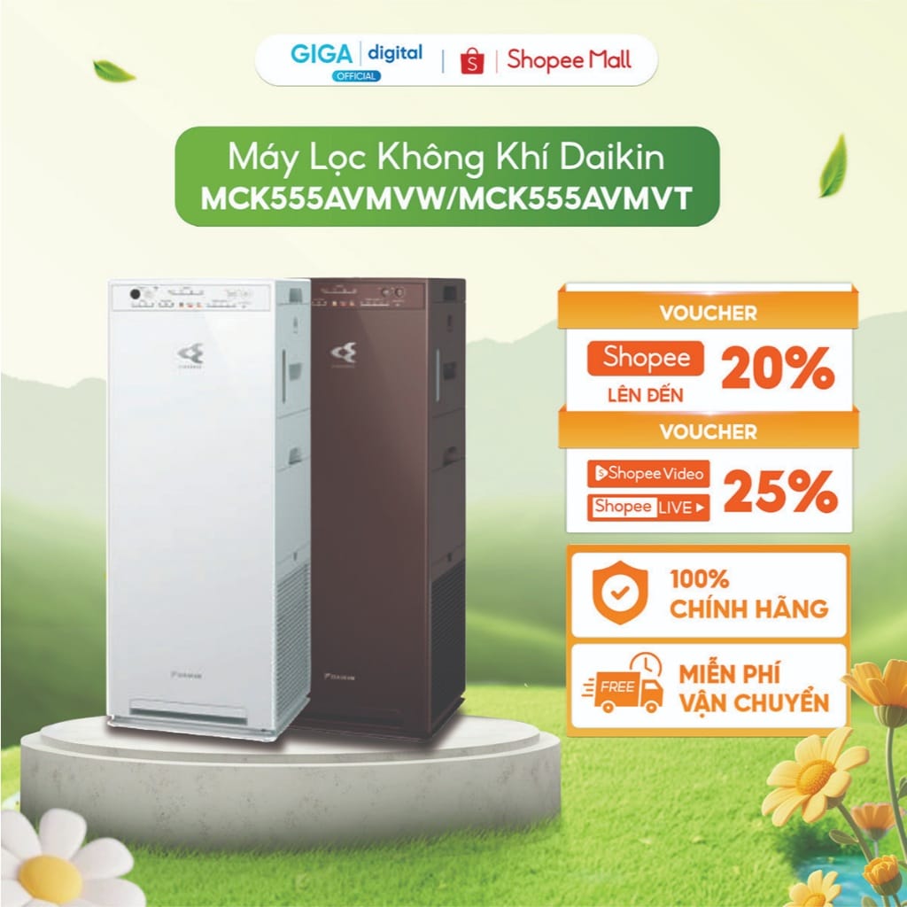 May loc khong khi Daikin MCK555AVMVW tao am Streamer