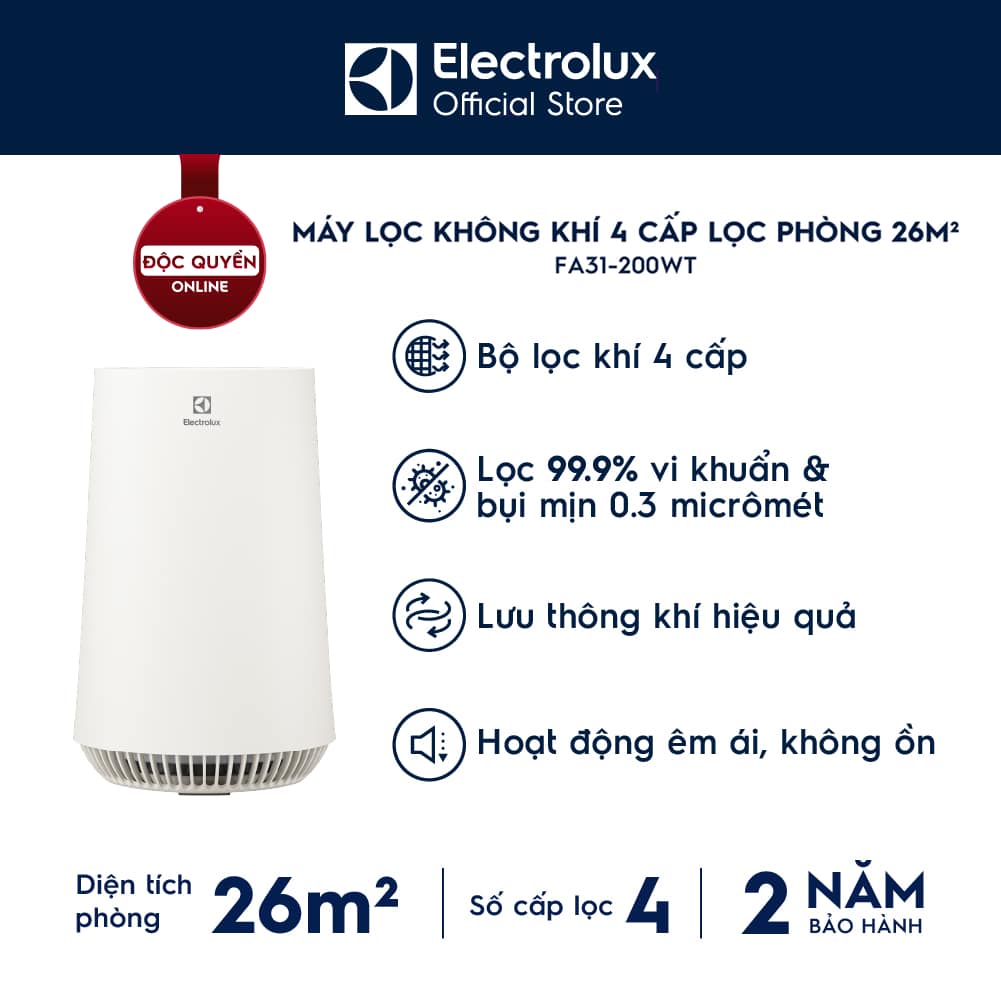 May loc khong khi Electrolux FA31-200WT 26m2