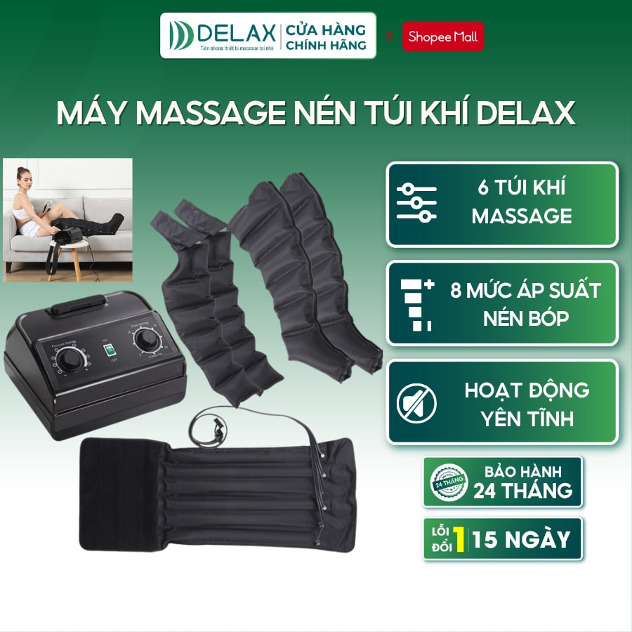 Máy massage chân đa năng DELAX MMK01 nén khí tay chân bụng