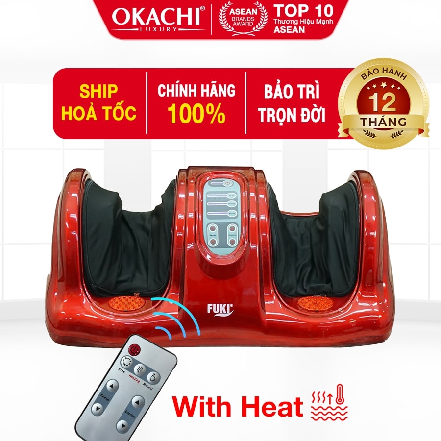 Máy massage chân hồng ngoại Fuki Nhật Bản FK-6811 con lăn lòng bàn chân
