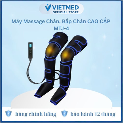 Máy massage chân bắp chân đầu gối MTJ-4 khí nén nhiệt trị liệu 3 mức