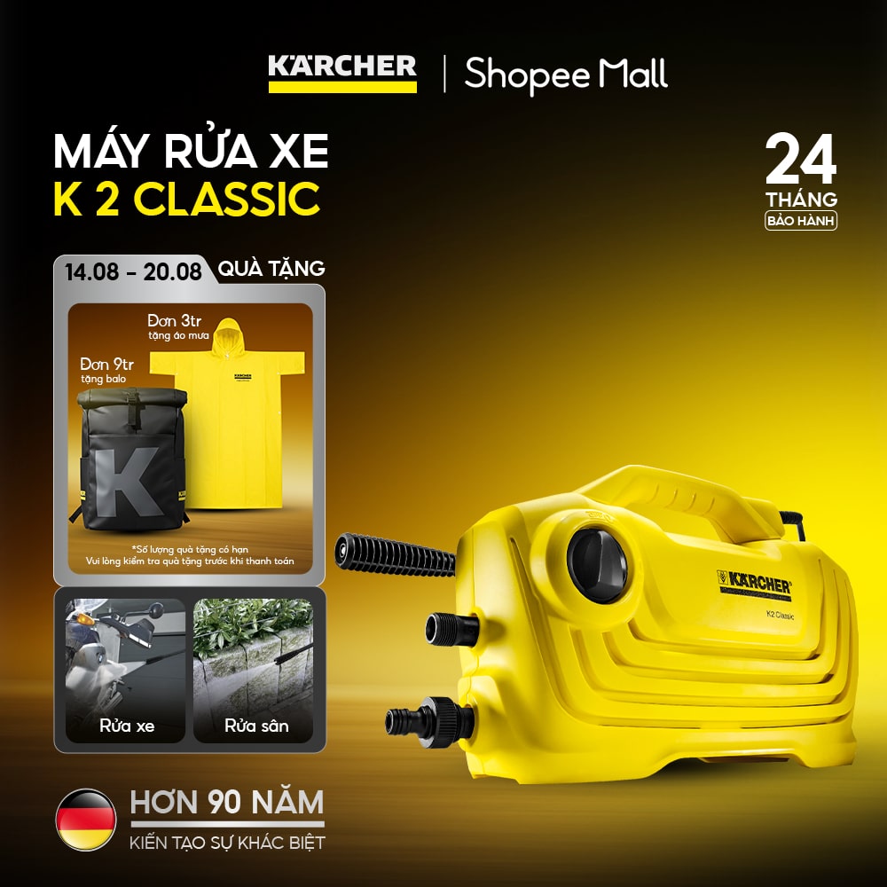 Máy rửa xe áp lực cao Karcher K2 Classic