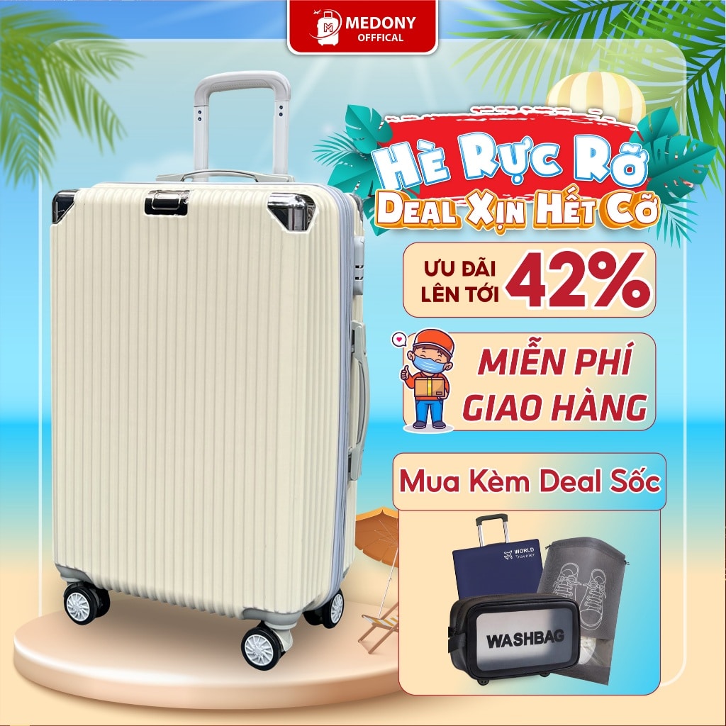 Vali kéo MEDONY TK07 vỏ ABS bảo hành 5 năm size 20 24