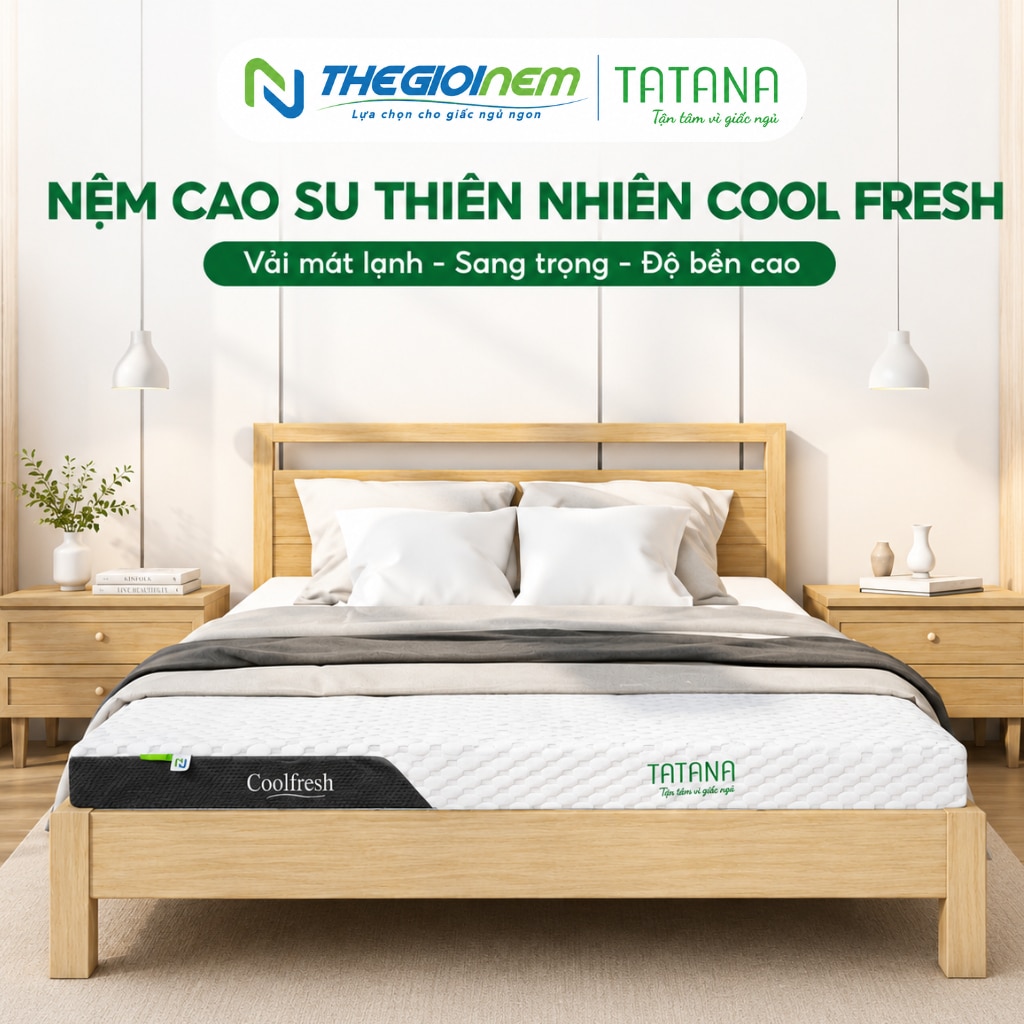 Nệm Cao Su Thiên Nhiên Tatana Cool Fresh