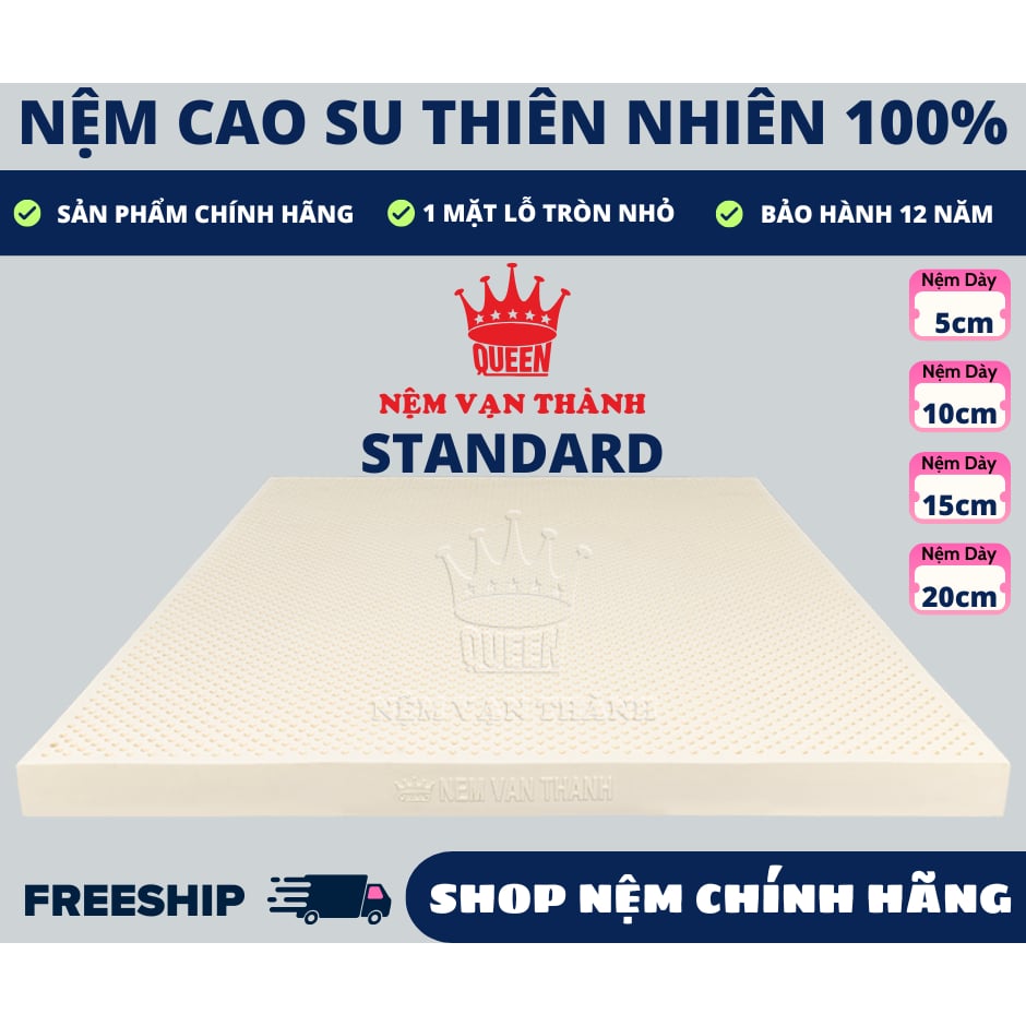 Nệm Cao Su Thiên Nhiên Vạn Thành Standard