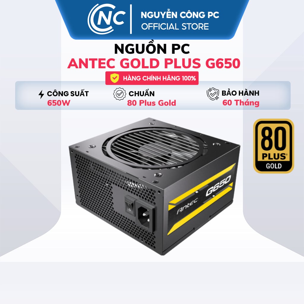 Nguồn máy tính Antec Gold Plus G650 650W 80+ Gold