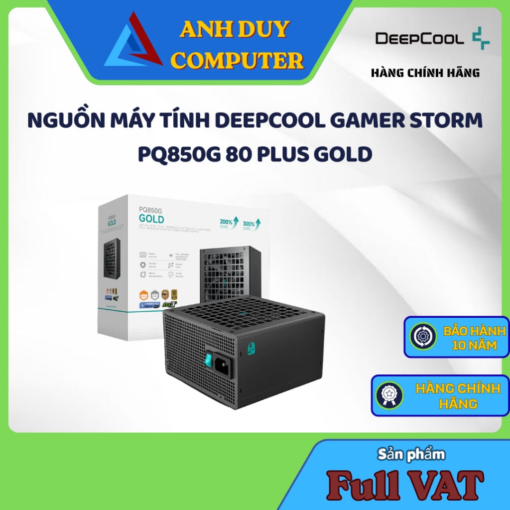 Nguồn máy tính Deepcool PQ850G Gamer Storm 850W 80+ Gold