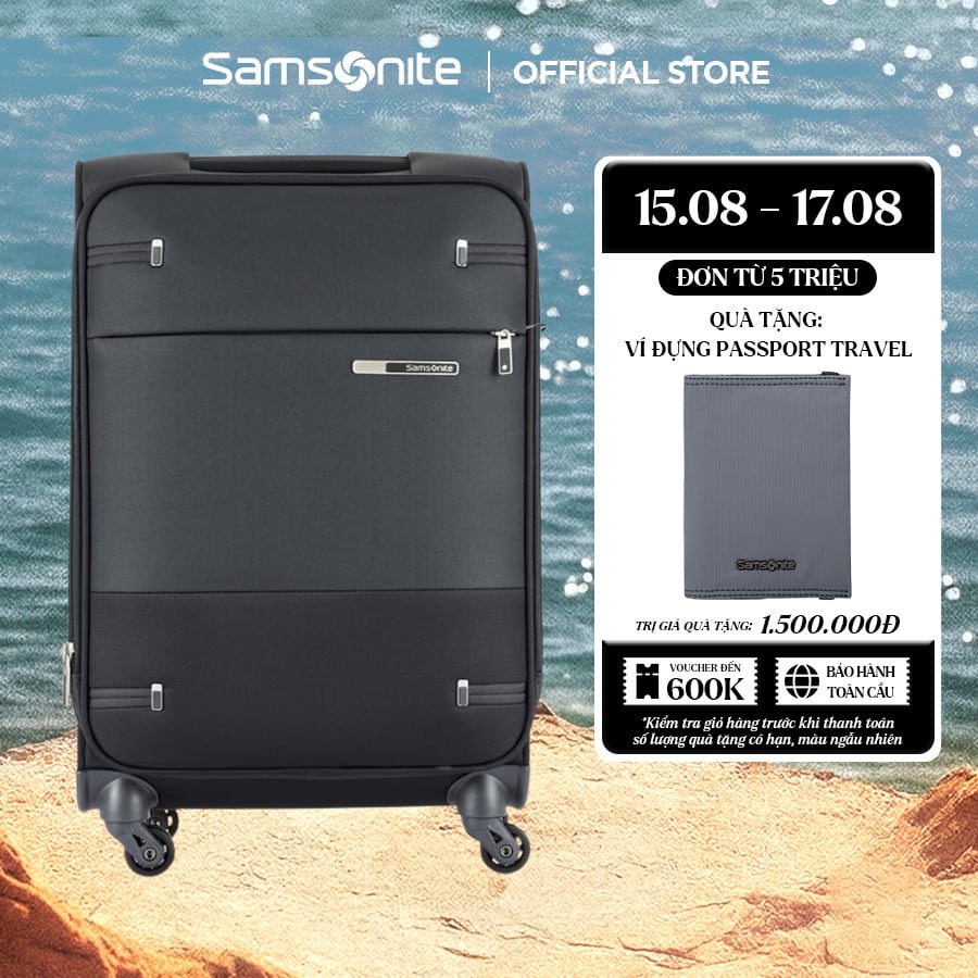 Vali kéo Samsonite Base Boost Spinner EXP mở rộng khoá TSA cao cấp