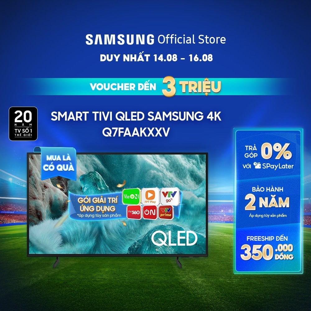 Smart Tivi Samsung QLED Q7F 4K Vision AI 55 inch