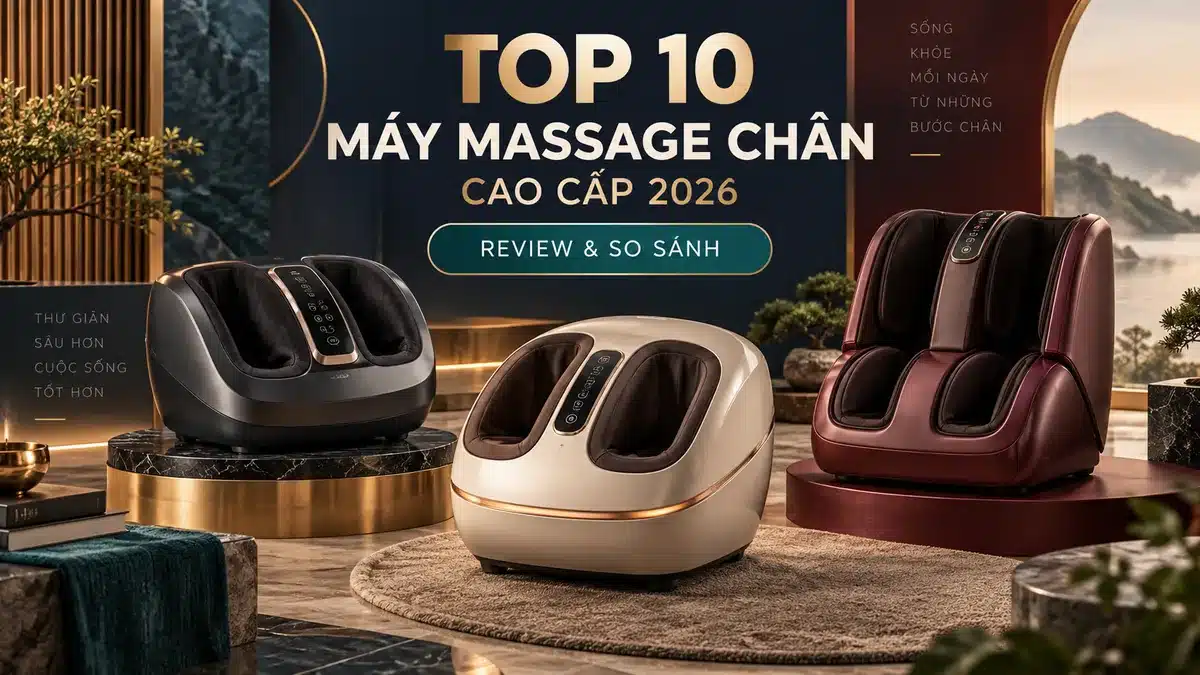 Top 10 Máy Massage Chân Cao Cấp Bán Chạy Nhất 2026: Đánh Giá & So Sánh Chi Tiết