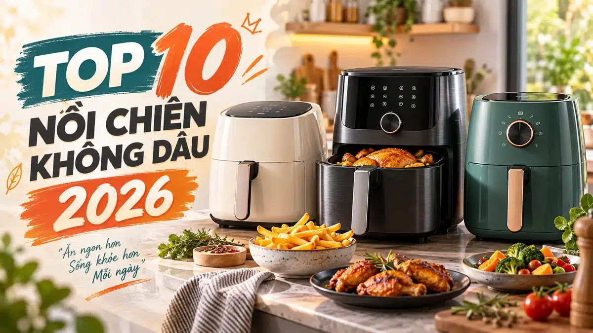Top 10 Nồi Chiên Không Dầu Cao Cấp Bán Chạy Nhất Trên Shopee 2026 (Review & So Sánh) | Best Premium Air Fryers in Vietnam