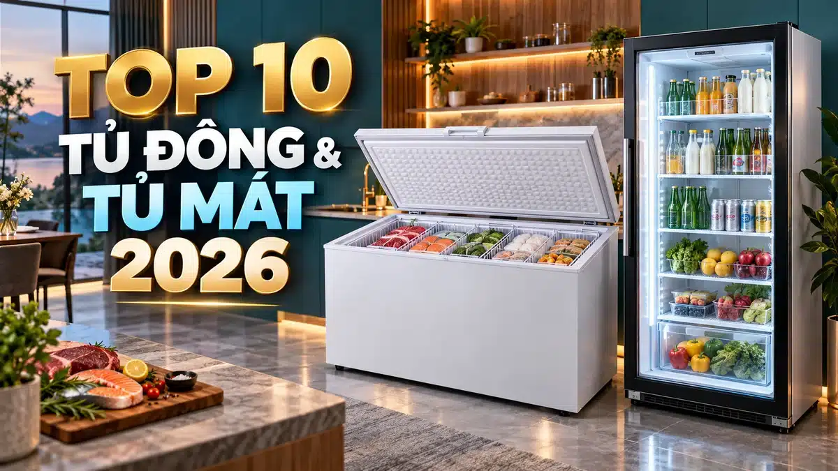 Top 10 Tủ Đông & Tủ Mát Cao Cấp Đáng Mua Nhất Trên Shopee 2026 (Review & So Sánh) | Best Premium Freezers in Vietnam