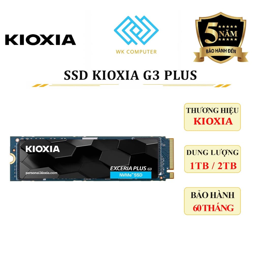 Ổ cứng SSD Kioxia Exceria Plus G3 1TB M.2 NVMe PCIe Gen4