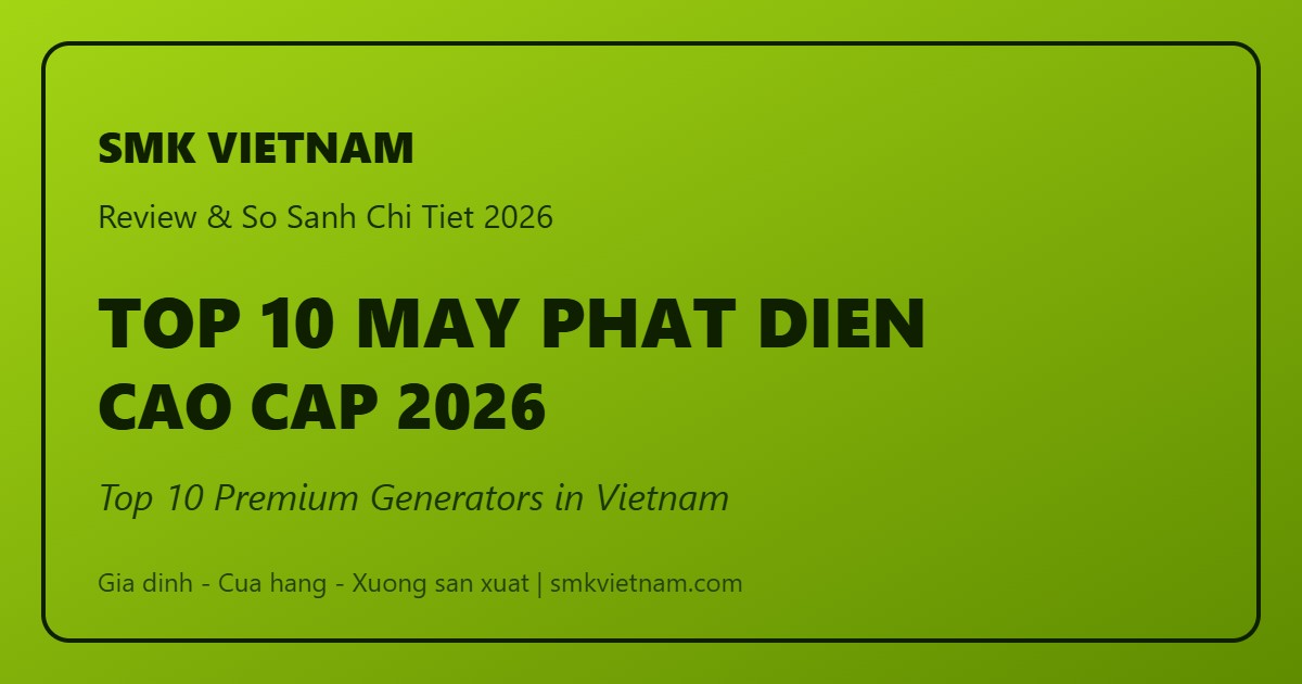 Top 10 Máy Phát Điện Cao Cấp Đáng Mua Nhất 2026 (Review & So Sánh) | Best Premium Generators in Vietnam