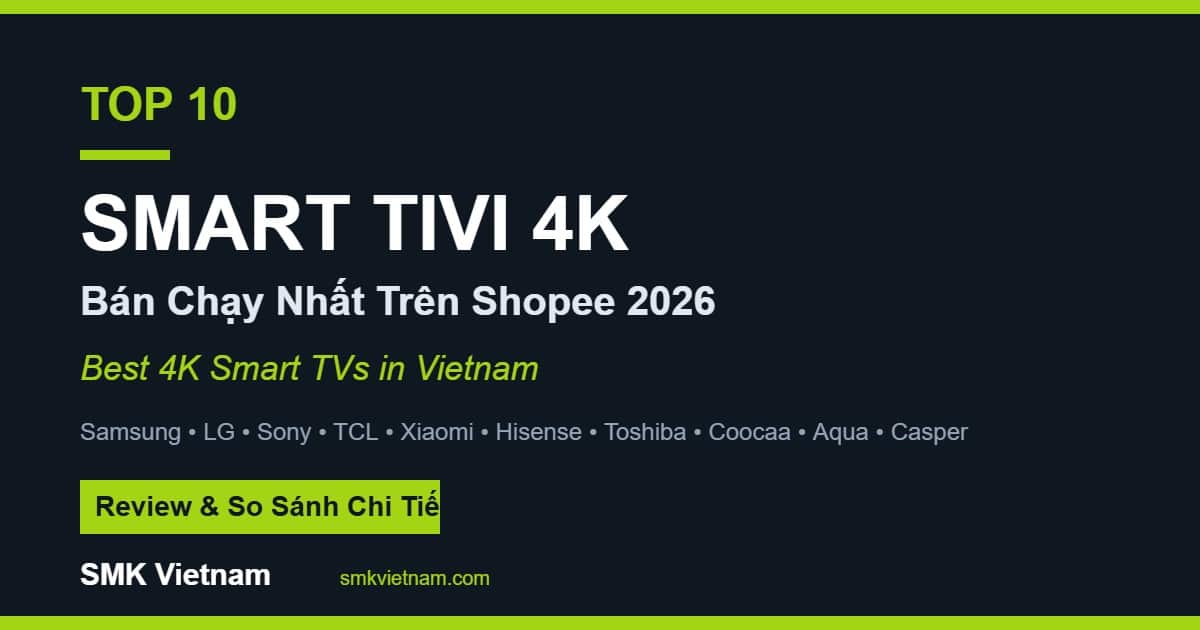 Top 10 Smart Tivi 4K Bán Chạy Nhất Trên Shopee 2026 (Review & So Sánh) | Best 4K Smart TVs in Vietnam