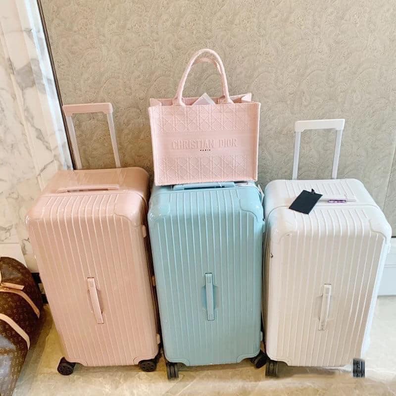 Vali kéo Travelvali VLH dáng hộp khoá TSA nhựa PP