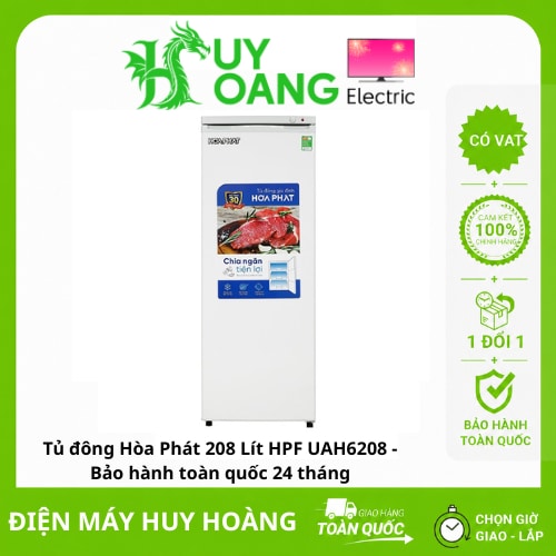 Tủ đông Hòa Phát HPF UAH6208 208 lít bảo hành 24 tháng tại nhà