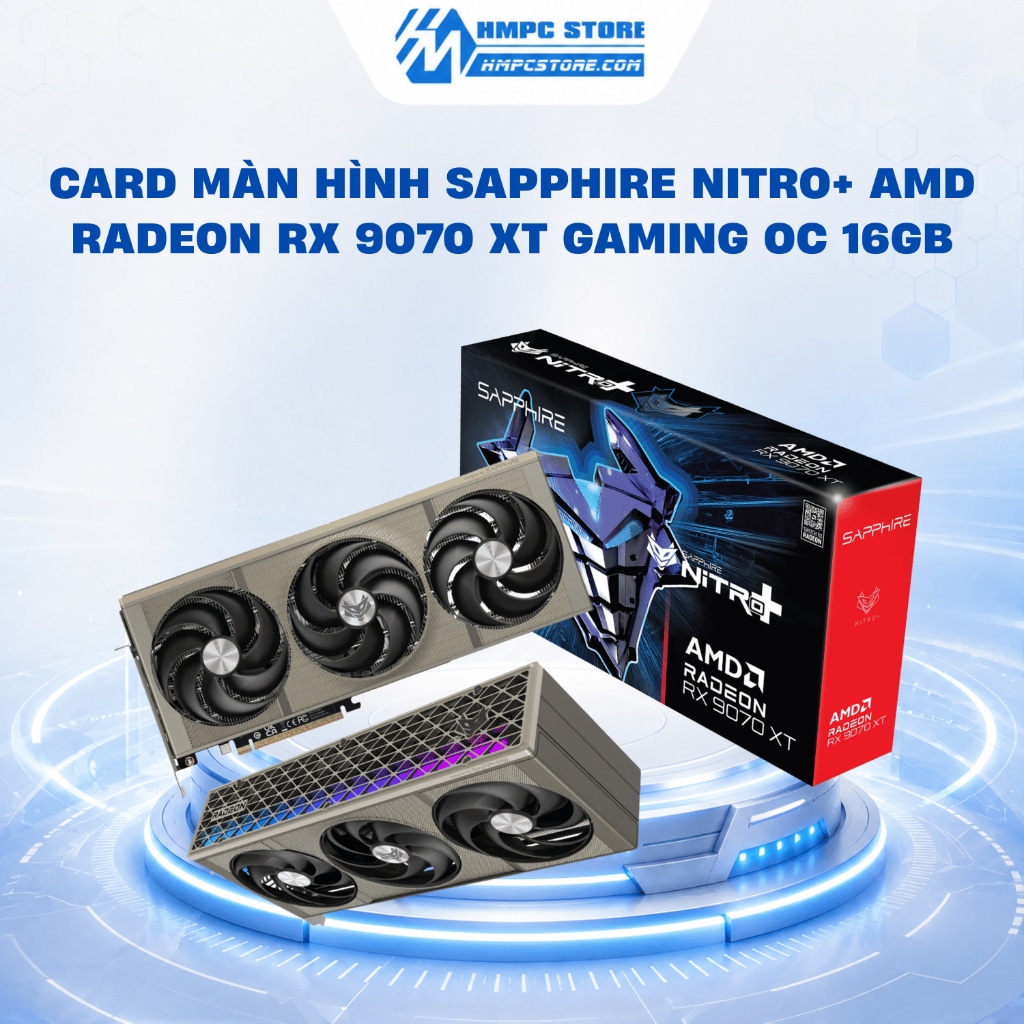Card màn hình SAPPHIRE NITRO+ Radeon RX 9070 XT Gaming OC 16GB GDDR6