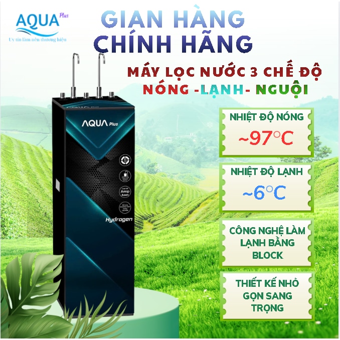 Máy lọc nước nóng lạnh Aqua Plus 2 vòi 3 chế độ