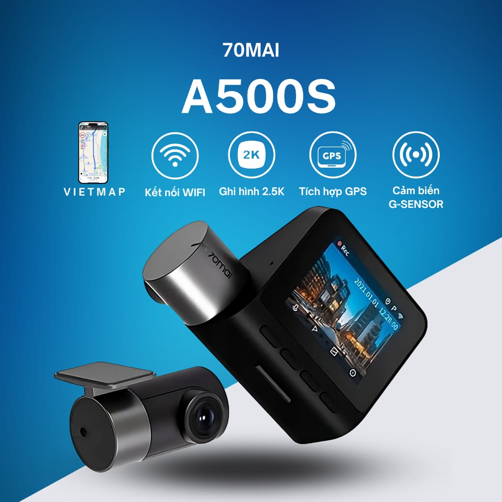 Camera hành trình 70mai A500S Pro Plus 1944P GPS tích hợp