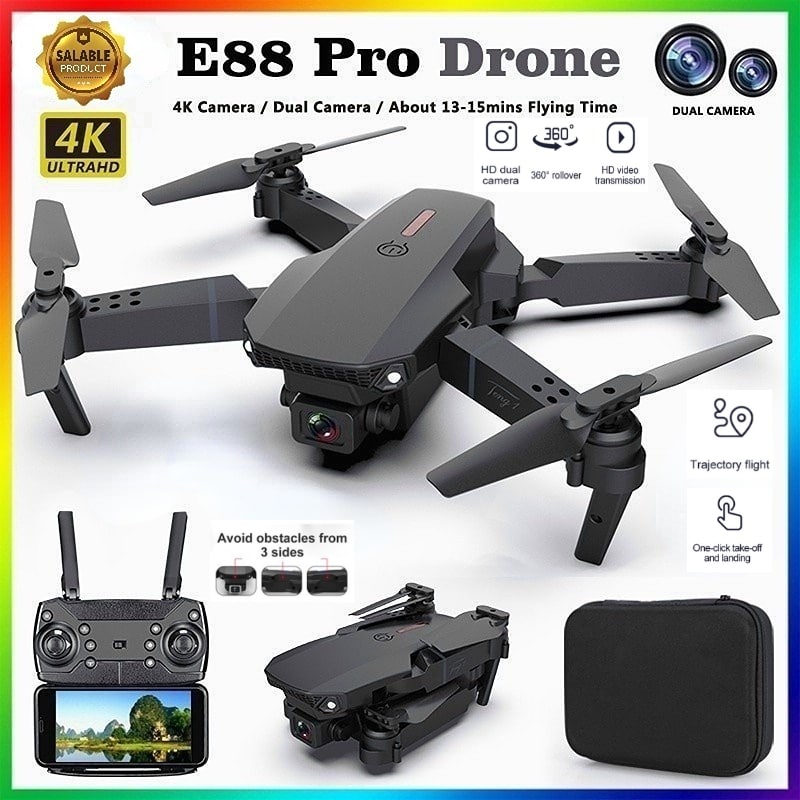 Flycam Máy Bay Drone Camera Kép 4K 2026 Điều Khiển Từ Xa Mini