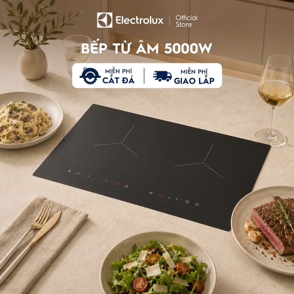 Bếp Từ Đôi Âm Electrolux EHI7252BF 5000W Inverter