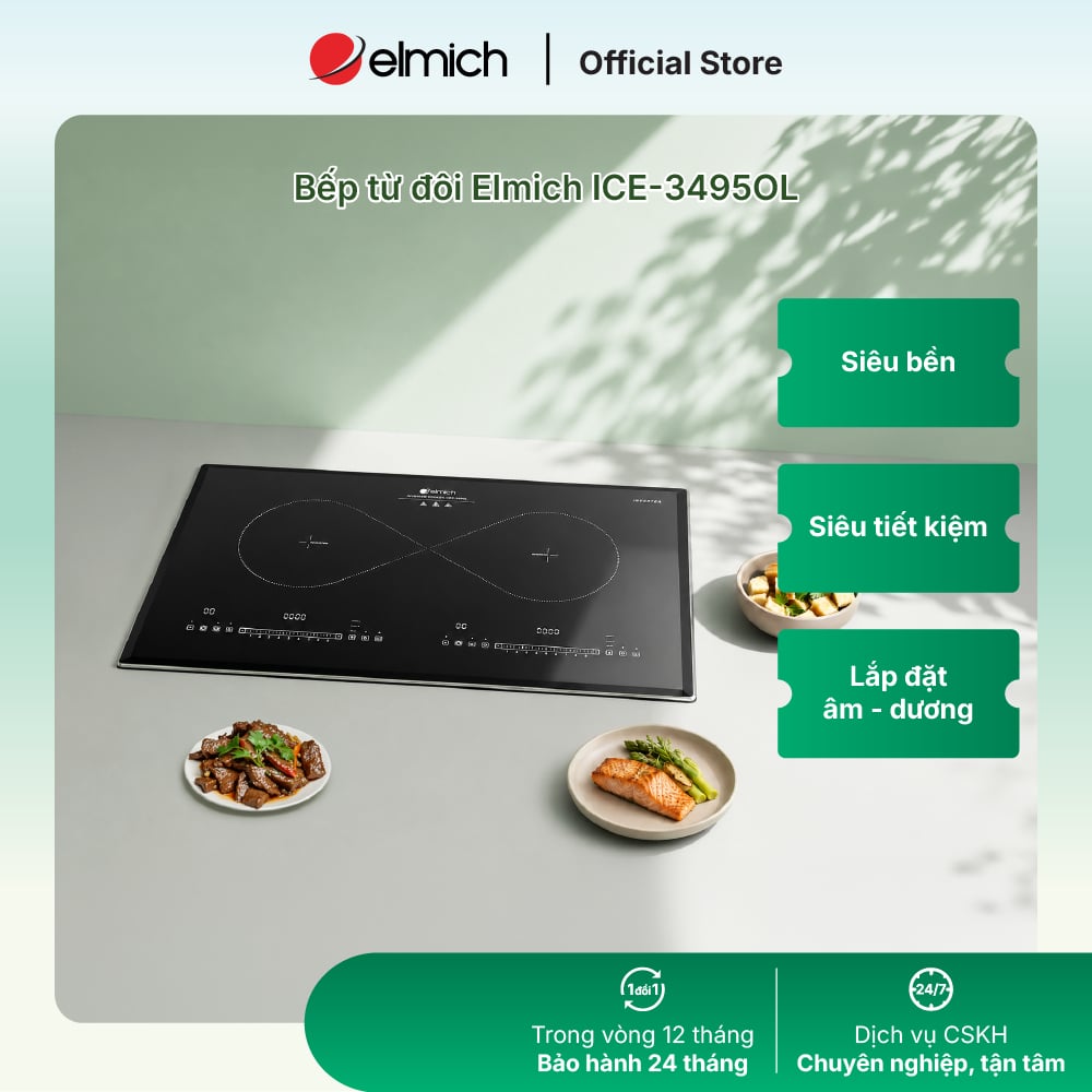 Bếp Điện Từ Đôi Elmich ICE-3495