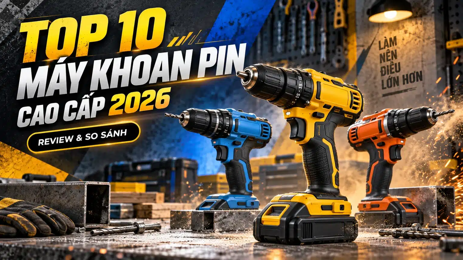 Top 10 Máy Khoan Pin Cao Cấp Bán Chạy Nhất Trên Shopee 2026 (Review & So Sánh) | Best Premium Cordless Drills in Vietnam