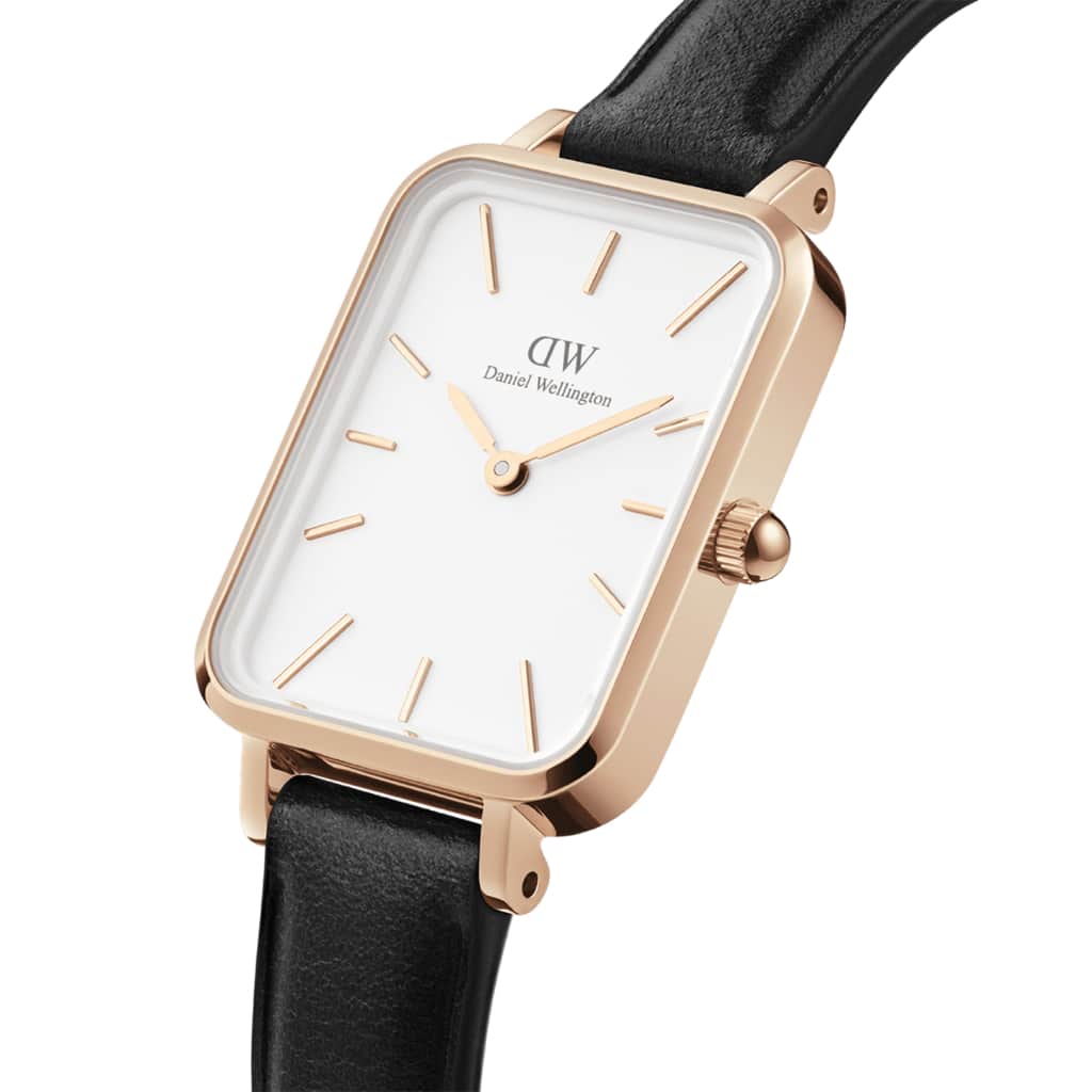 Đồng Hồ Nữ Daniel Wellington Quadro Pressed Sheffield DW00100434 Vỏ Vàng Hồng